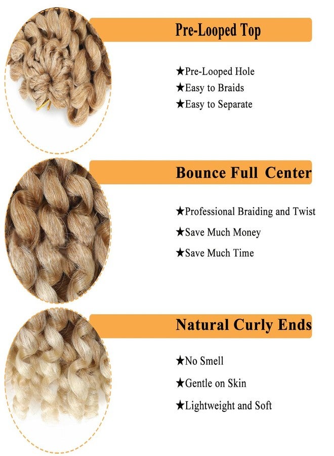 فلاج شيب ٥ عبوات من شعر الكروشيه الجامايكي المموج، ٢ × ضفائر كروشيه حلقية، ١٢ بوصة، وصلات شعر كروشيه صناعية جاهزة للحلقات، شعر كروشيه للتضفير، ٨٠ جذرًا -٢٧/٦١٣ - Image 4